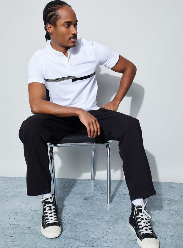 BOSSINI Striped Polo T-shirt
