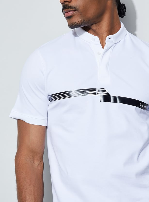 BOSSINI Striped Polo T-shirt