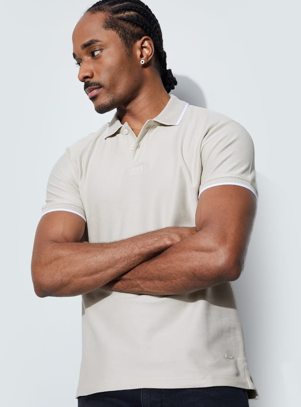 BOSSINI Solid Polo T-shirt
