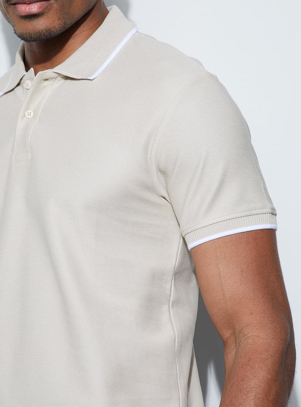 BOSSINI Solid Polo T-shirt