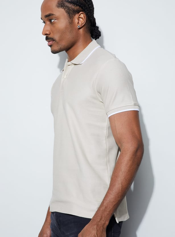 BOSSINI Solid Polo T-shirt