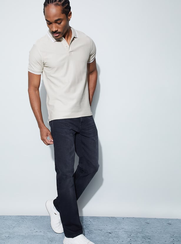 BOSSINI Solid Polo T-shirt
