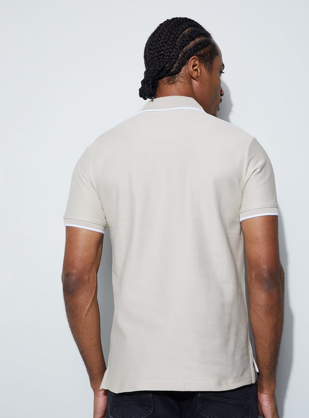 BOSSINI Solid Polo T-shirt