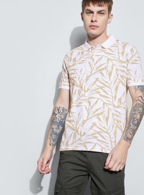 FAME FOREVER Printed Polo T-shirt
