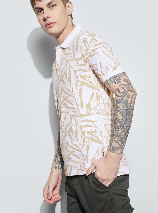 FAME FOREVER Printed Polo T-shirt