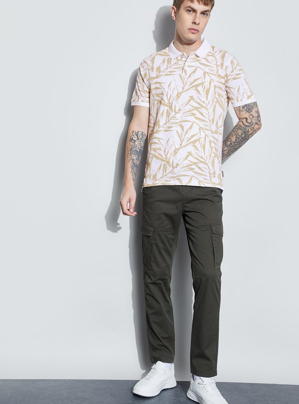 FAME FOREVER Printed Polo T-shirt