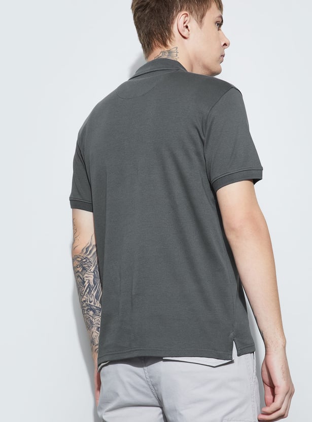 FAME FOREVER Printed Polo T-shirt