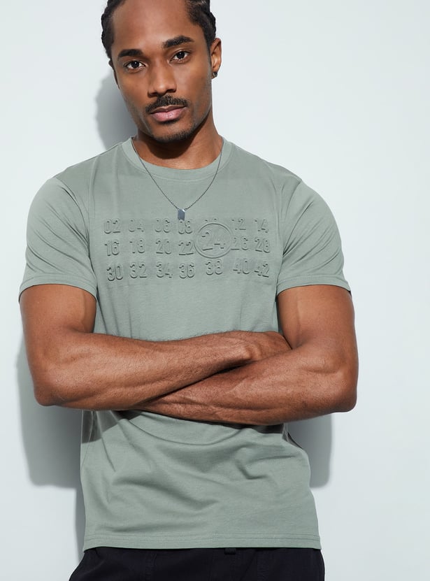 BOSSINI Embossed T-shirt