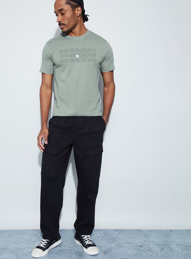 BOSSINI Embossed T-shirt