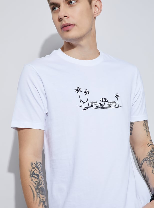 FAME FOREVER Embroidered T-shirt