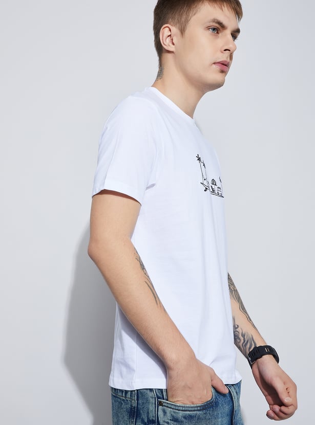 FAME FOREVER Embroidered T-shirt