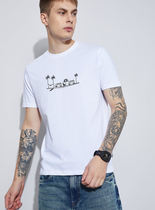 FAME FOREVER Embroidered T-shirt