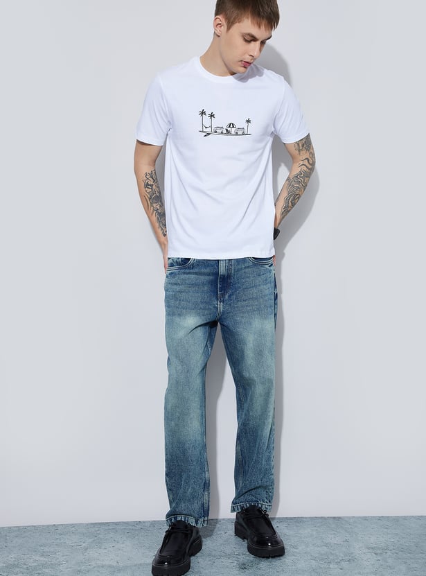 FAME FOREVER Embroidered T-shirt