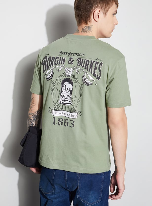 FAME FOREVER Graphic Print Crew Neck T-shirt