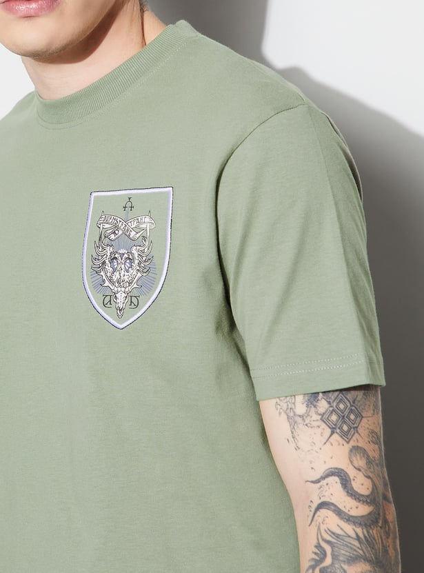 FAME FOREVER Graphic Print Crew Neck T-shirt