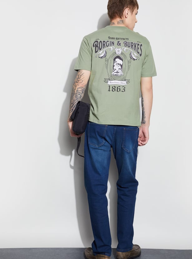 FAME FOREVER Graphic Print Crew Neck T-shirt