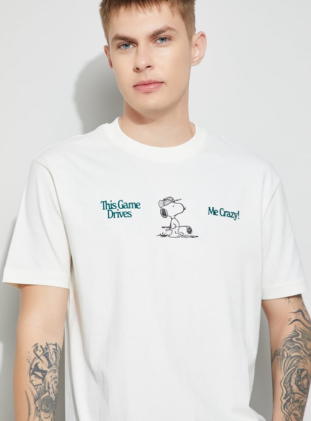 FAME FOREVER Snoopy Character T-shirt