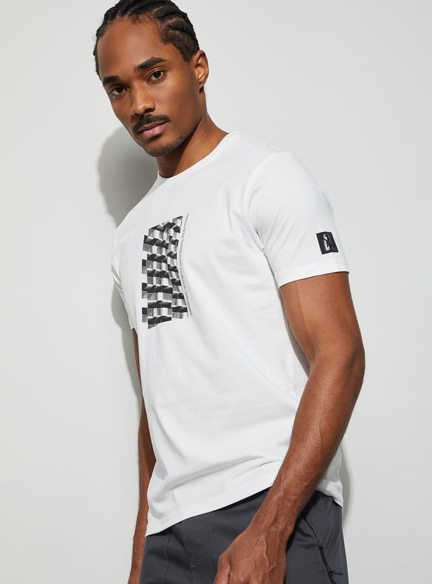 BOSSINI Graphic Print Crew Neck T-shirt