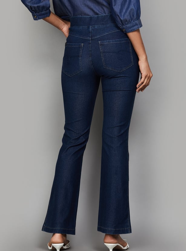XPOSE Darkwashed Flared Jeggings