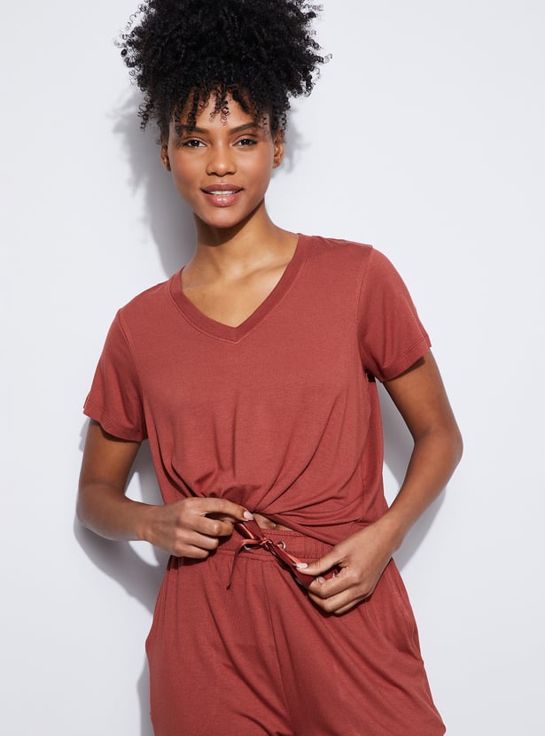 GINGER Solid Lounge T-shirt
