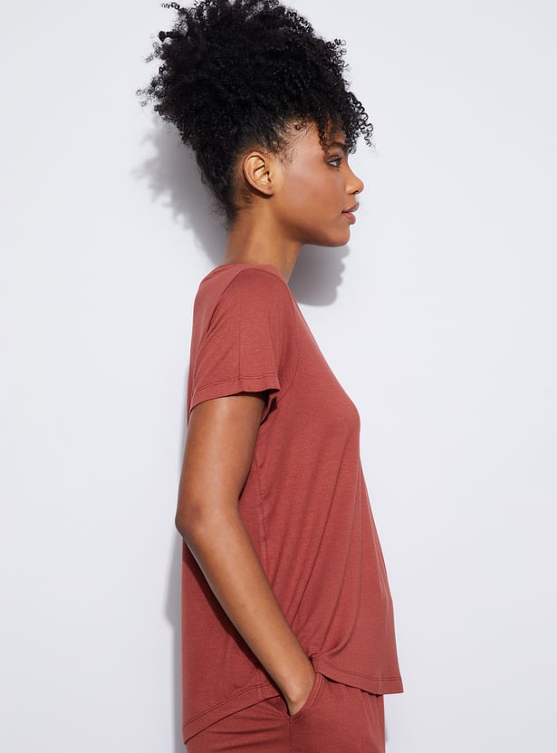 GINGER Solid Lounge T-shirt