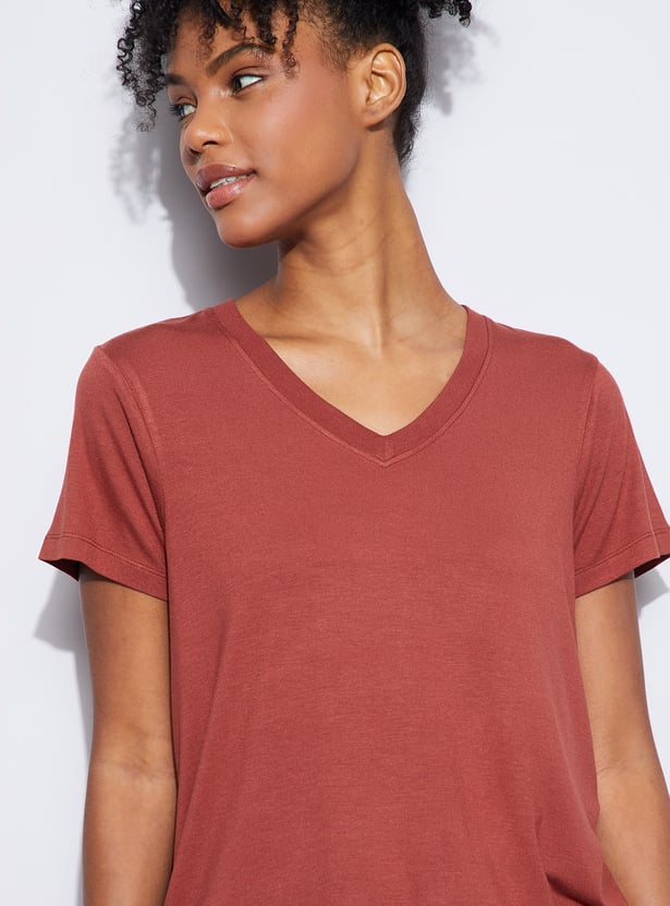 GINGER Solid Lounge T-shirt