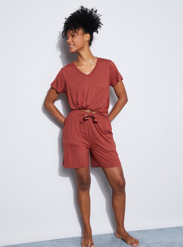 GINGER Solid Lounge T-shirt