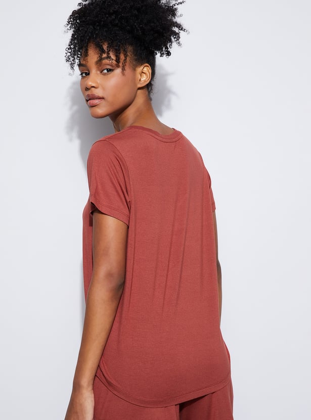 GINGER Solid Lounge T-shirt
