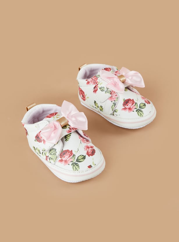 FAME FOREVER Girls Floral Print Boots