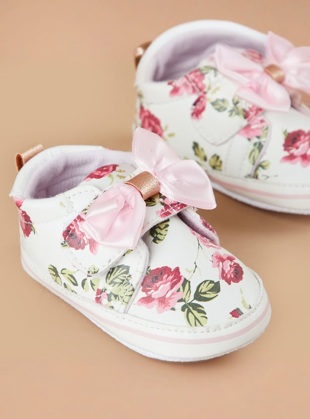 FAME FOREVER Girls Floral Print Boots