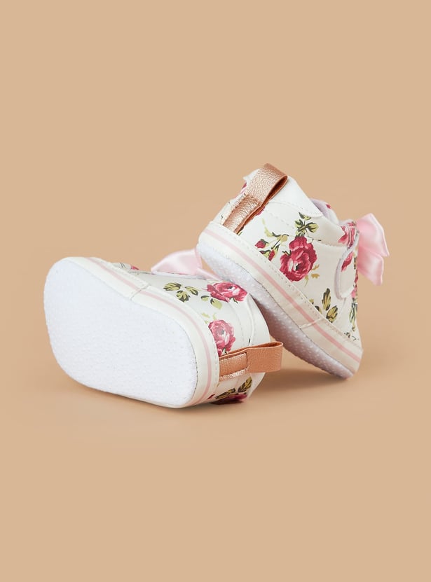 FAME FOREVER Girls Floral Print Boots