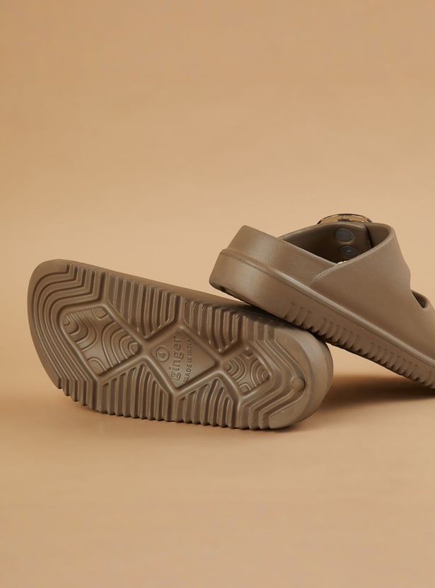 GINGER Solid Double Buckle Sliders