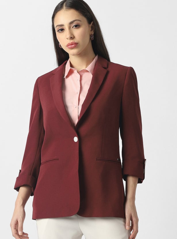 VAN HEUSEN Solid Blazer