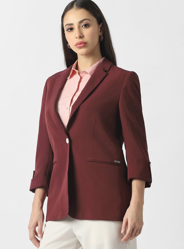 VAN HEUSEN Solid Blazer