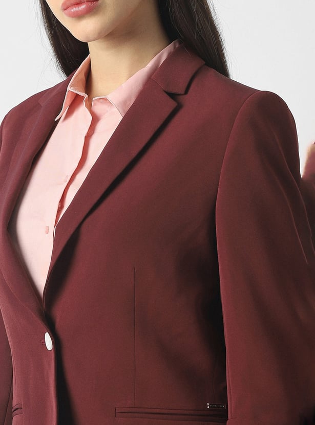 VAN HEUSEN Solid Blazer