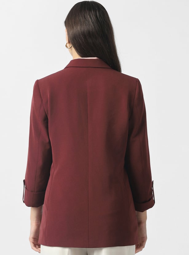 VAN HEUSEN Solid Blazer