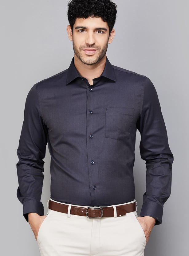 BLACKBERRYS Woven Slim Fit Formal Shirt