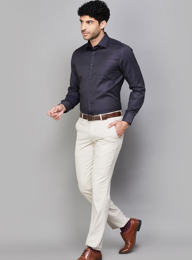BLACKBERRYS Woven Slim Fit Formal Shirt