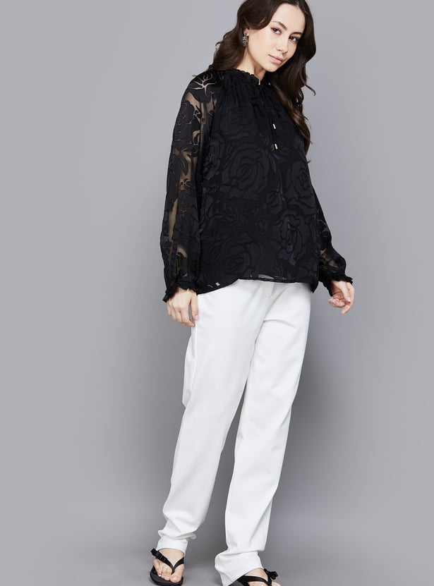 AND Solid Slim Fit Trousers