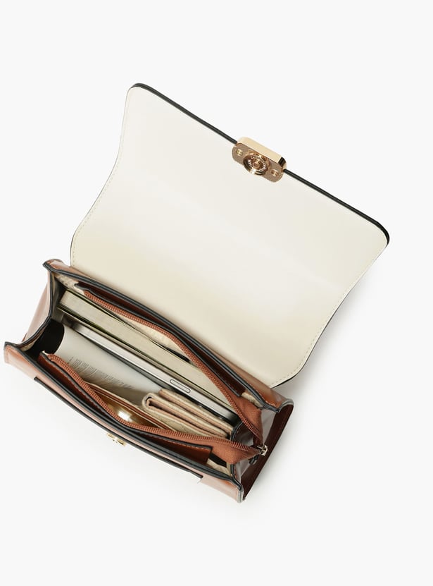 FASTRACK Colourblocked Handheld Bag
