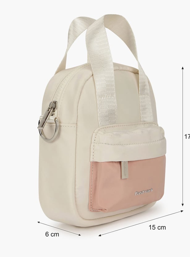 FASTRACK Colourblocked Handheld Bag