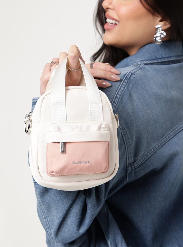 FASTRACK Colourblocked Handheld Bag