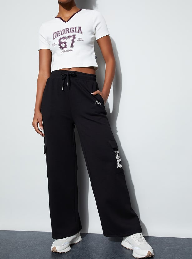 KAPPA Typographic Print Cargos