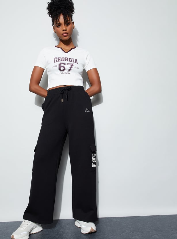 KAPPA Typographic Print Cargos