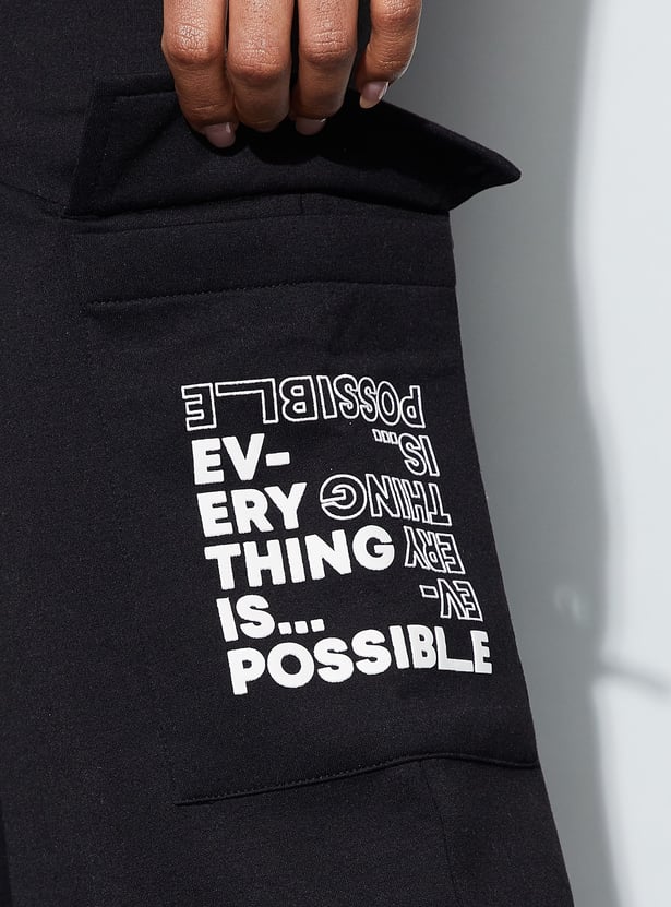 KAPPA Typographic Print Cargos