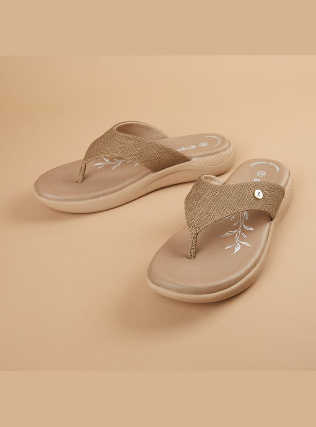 GINGER Solid Design Flip Flops