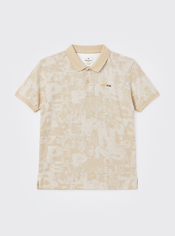 PEPE JEANS Boys Printed Polo T-shirt