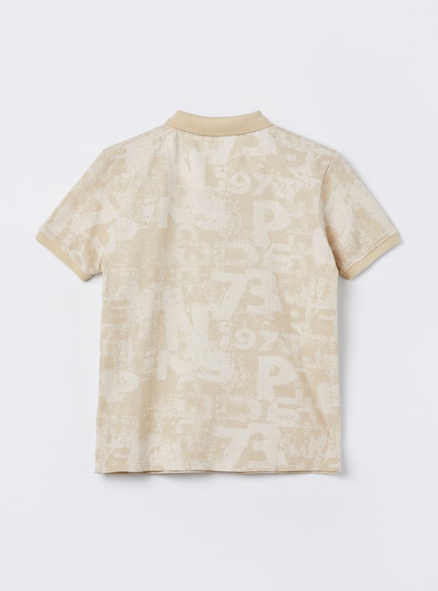 PEPE JEANS Boys Printed Polo T-shirt
