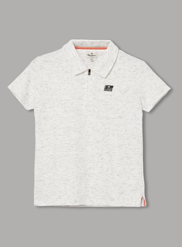 PEPE JEANS Boys Solid Polo T-shirt
