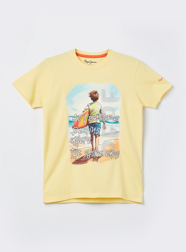 PEPE JEANS Boys Graphic Print T-shirt